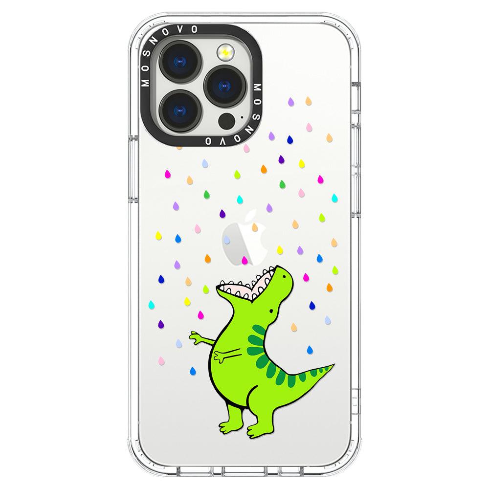 Rainbow Dinosaur Phone Case - iPhone 13 Pro Case