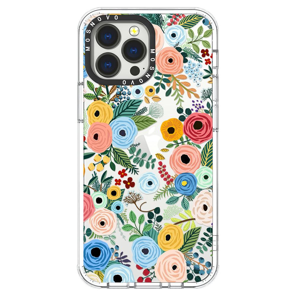 Pastel Floral Garden Phone Case - iPhone 13 Pro Max Case