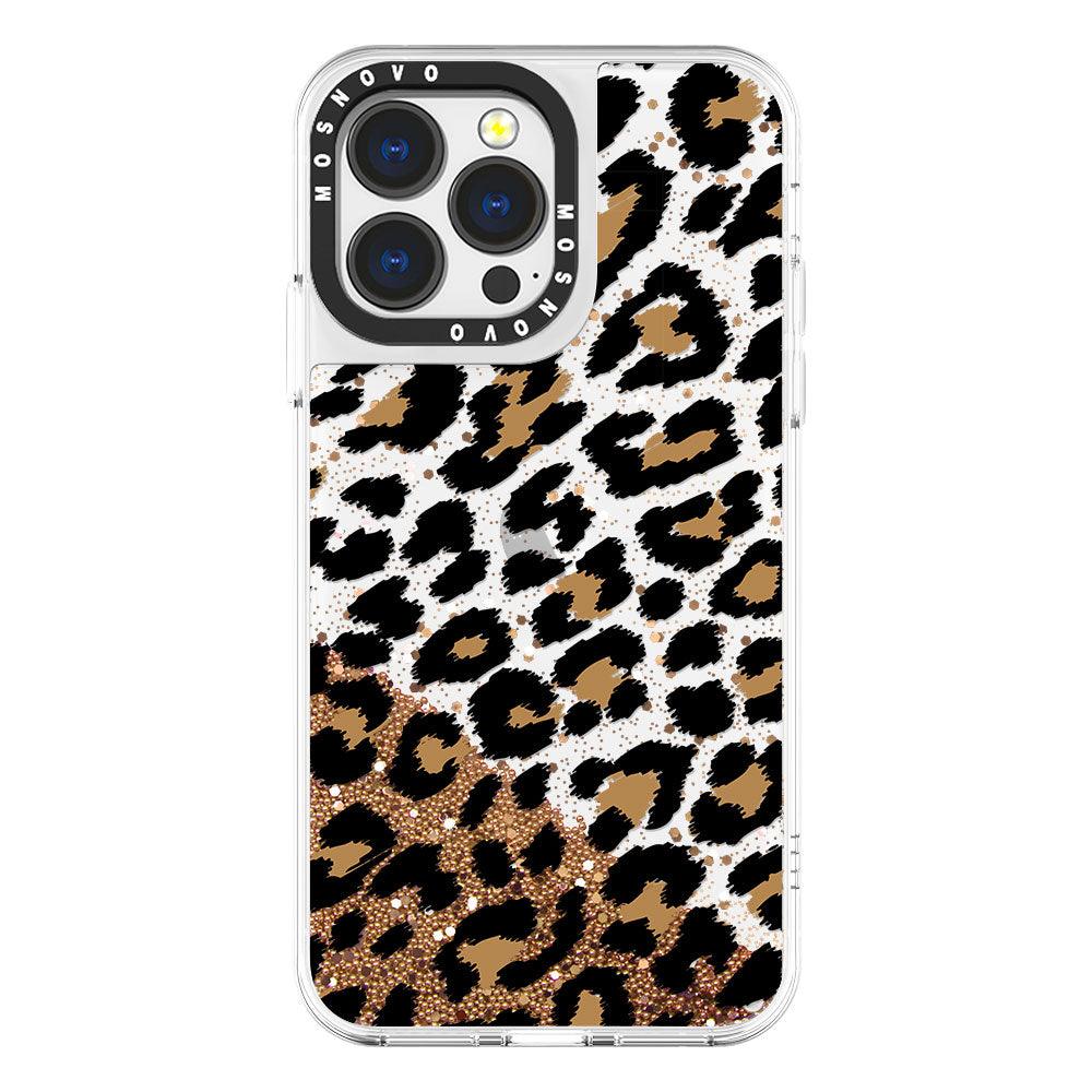 Leopard Print Glitter Phone Case - iPhone 13 Pro Case