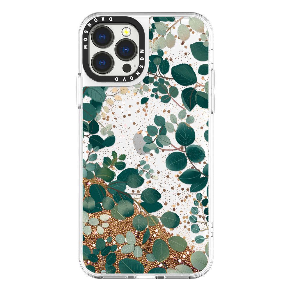 Eucalyptus Glitter Phone Case - iPhone 13 Pro Max Case