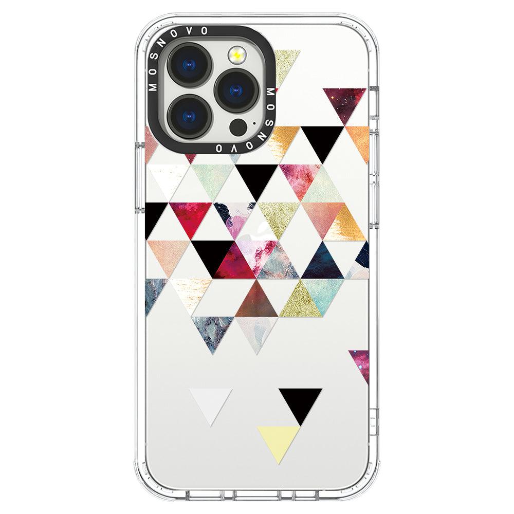 Triangles Stone Marble Phone Case - iPhone 13 Pro Case