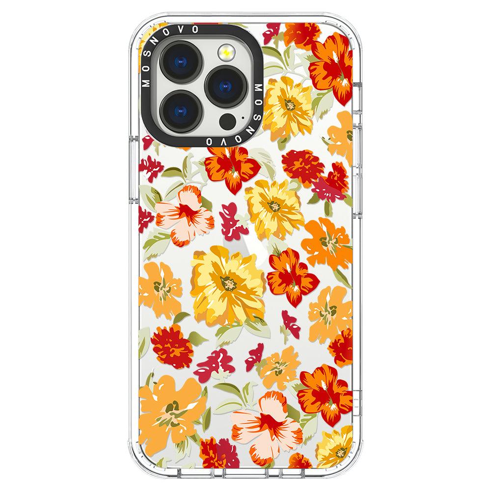 70s Boho Yellow Flower Phone Case - iPhone 13 Pro Case