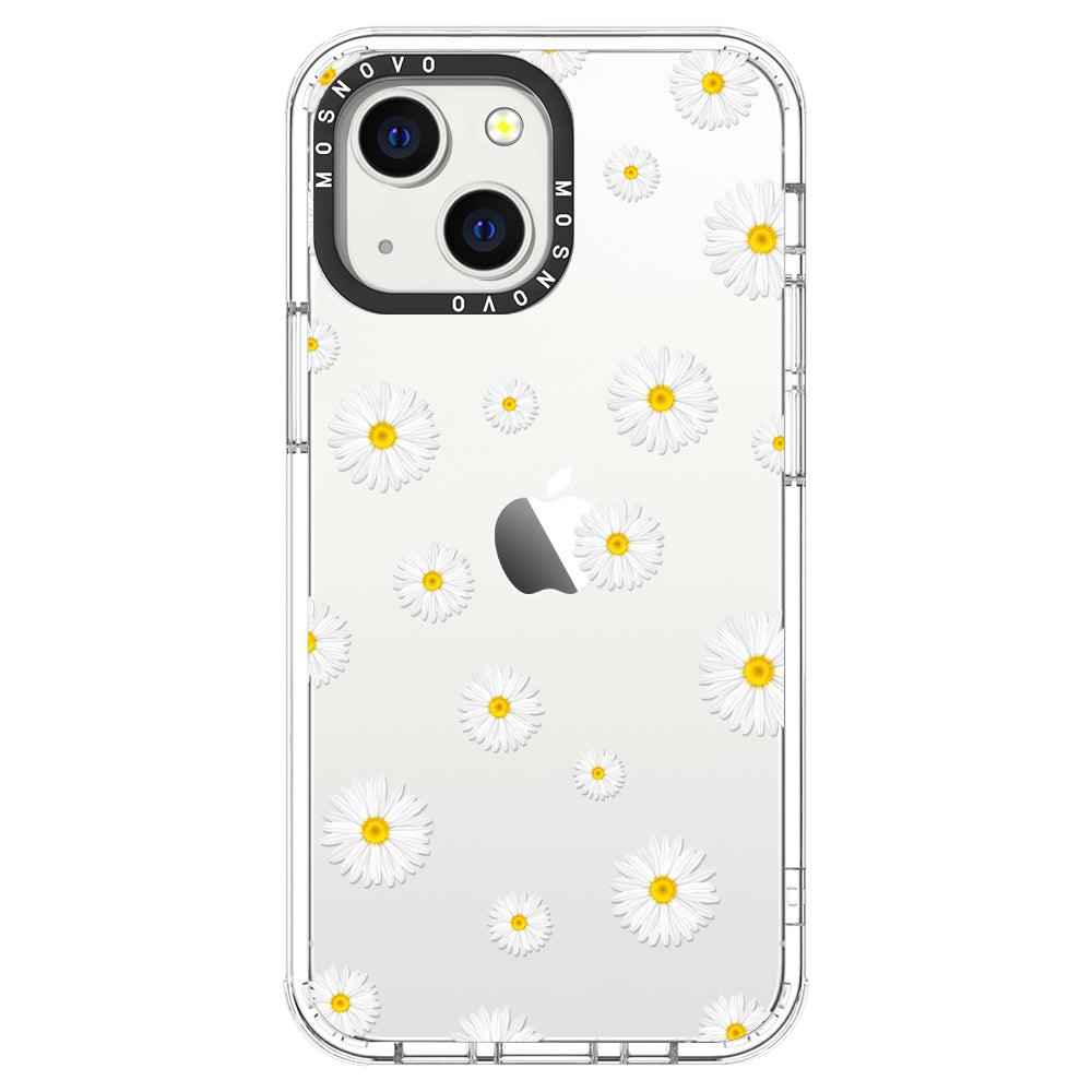 White Daisy Phone Case - iPhone 13 Mini Case