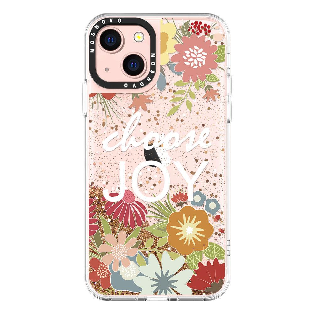 Choose Joy Glitter Phone Case - iPhone 13 Case