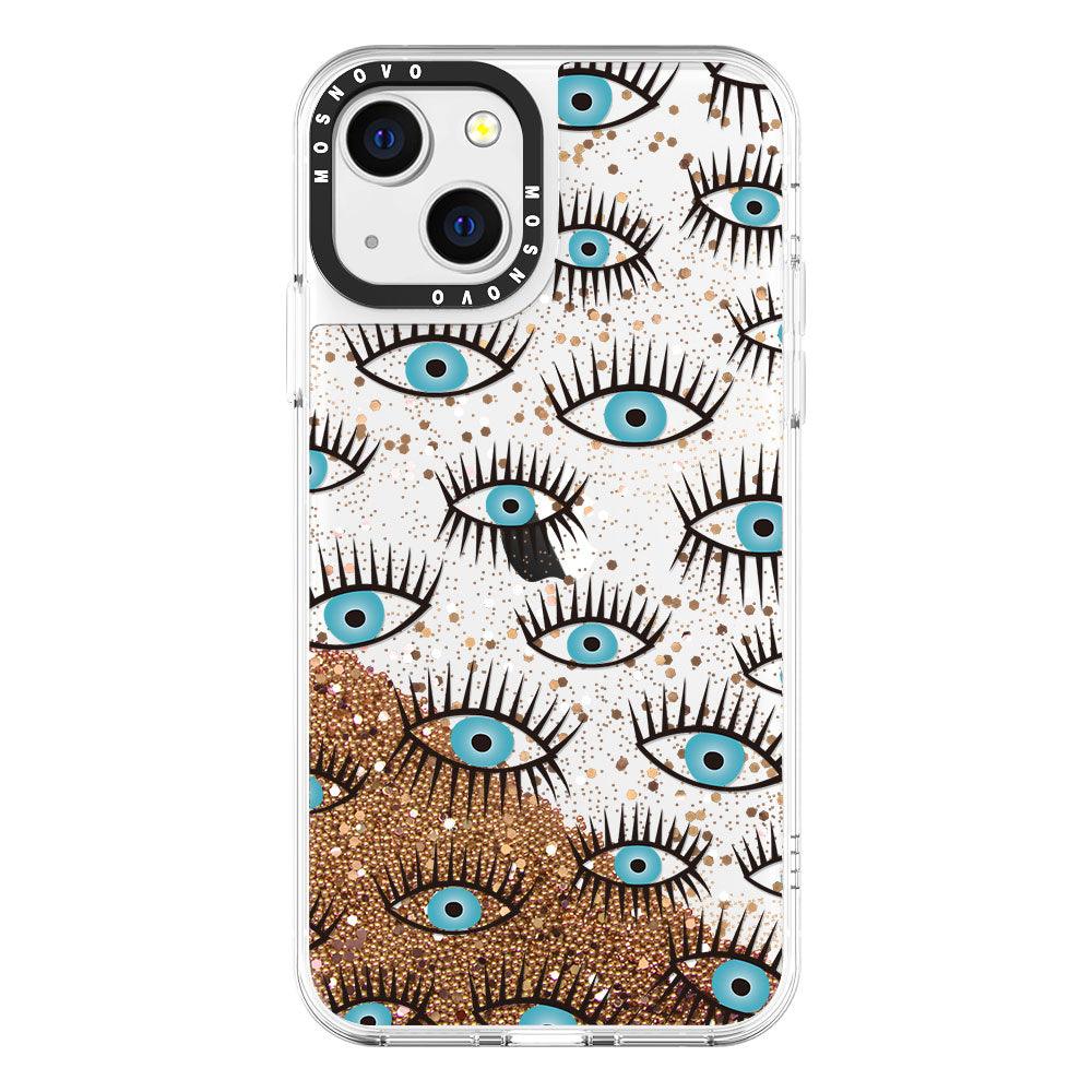 Evil Eyes Glitter Phone Case - iPhone 13 Case