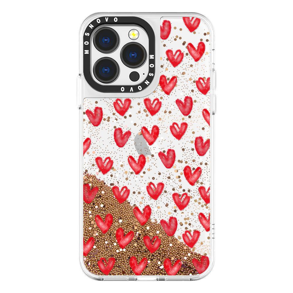 Love Glitter Phone Case - iPhone 13 Pro Case