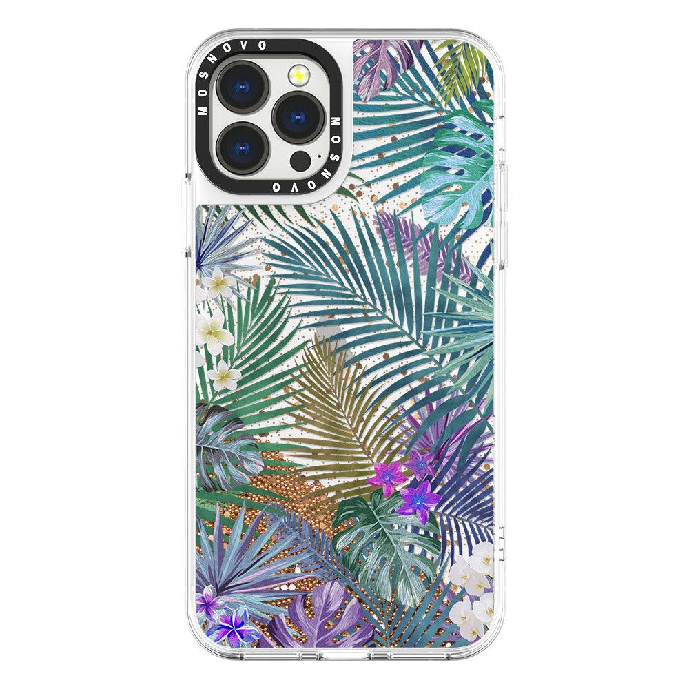 Tropical Forests Glitter Phone Case - iPhone 13 Pro Max Case