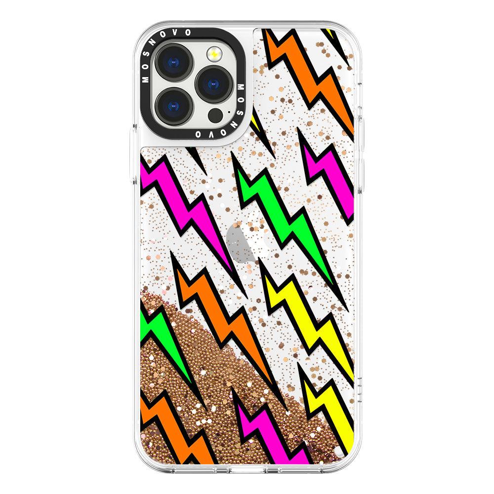 Lightning Bolt Glitter Phone Case - iPhone 13 Pro Max Case