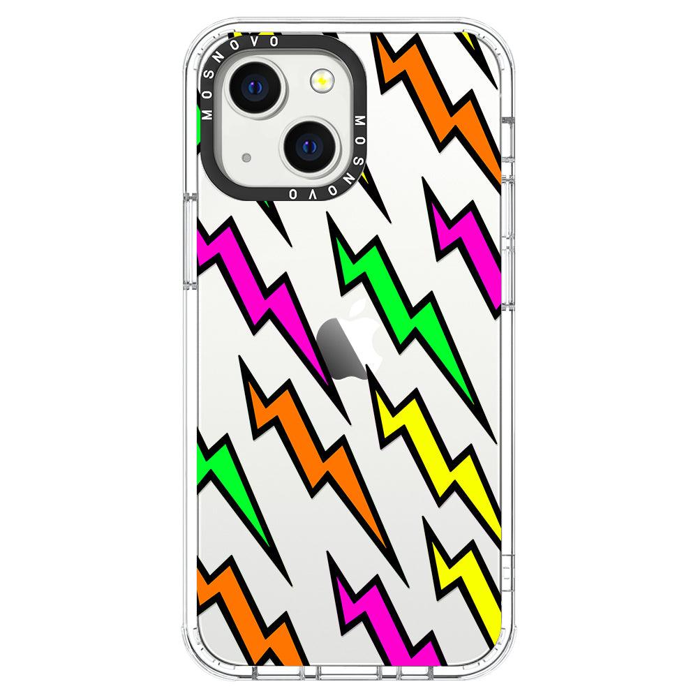 Colorful Lightning Phone Case - iPhone 13 Mini Case