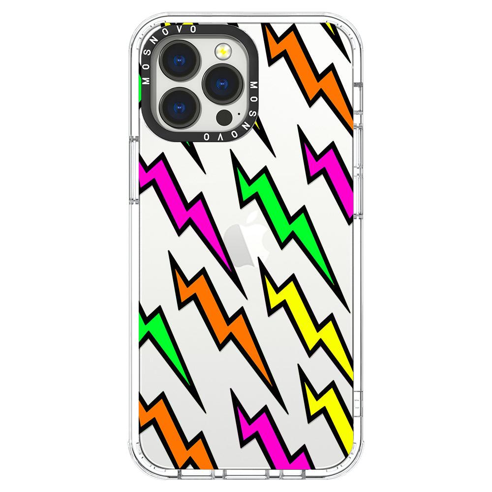 Colorful Lightning Phone Case - iPhone 13 Pro Max Case