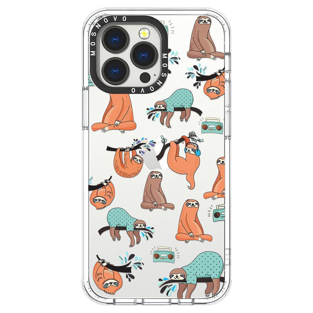 Musical Sloth Phone Case - iPhone 13 Pro Case