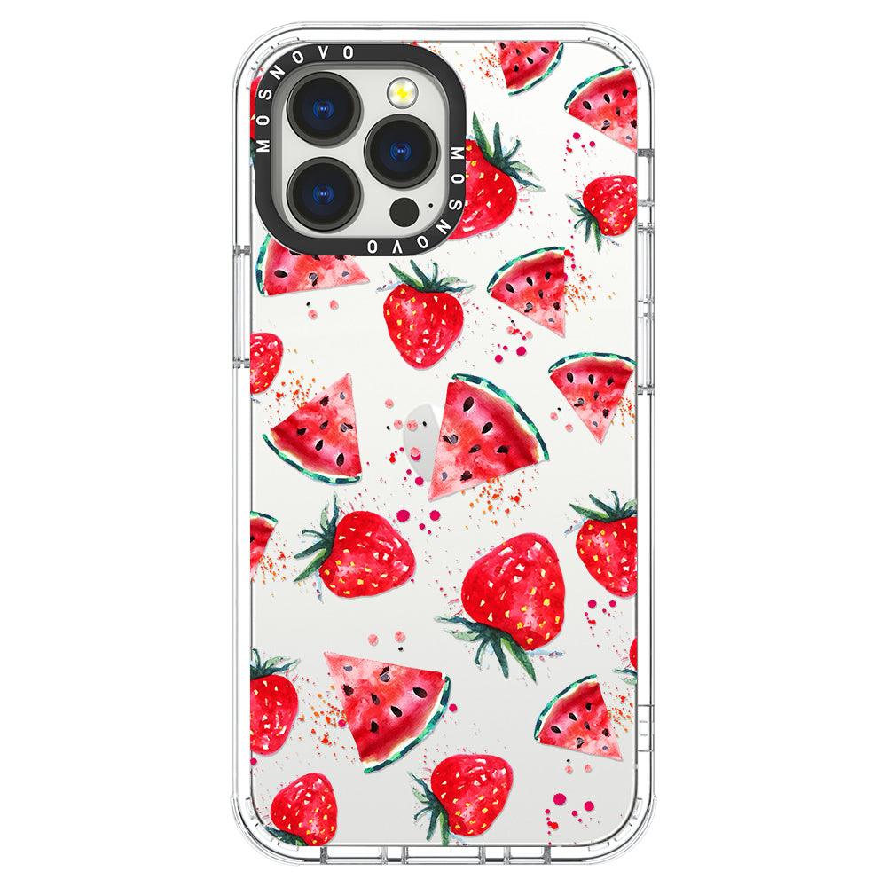 Watermelon Strawberry Phone Case - iPhone 13 Pro Max Case