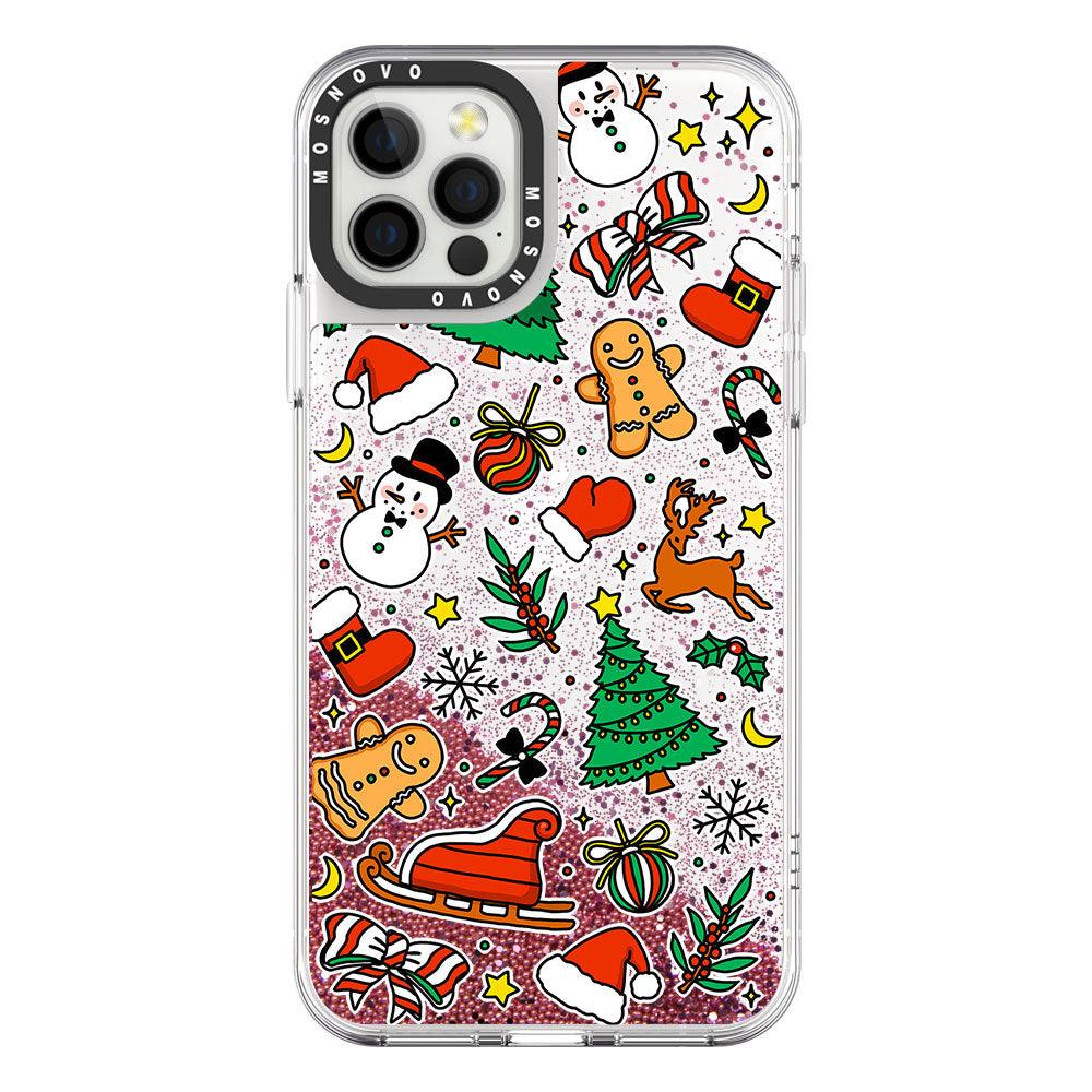 Christmas Decoration Glitter Phone Case - iPhone 12 Pro Max Case