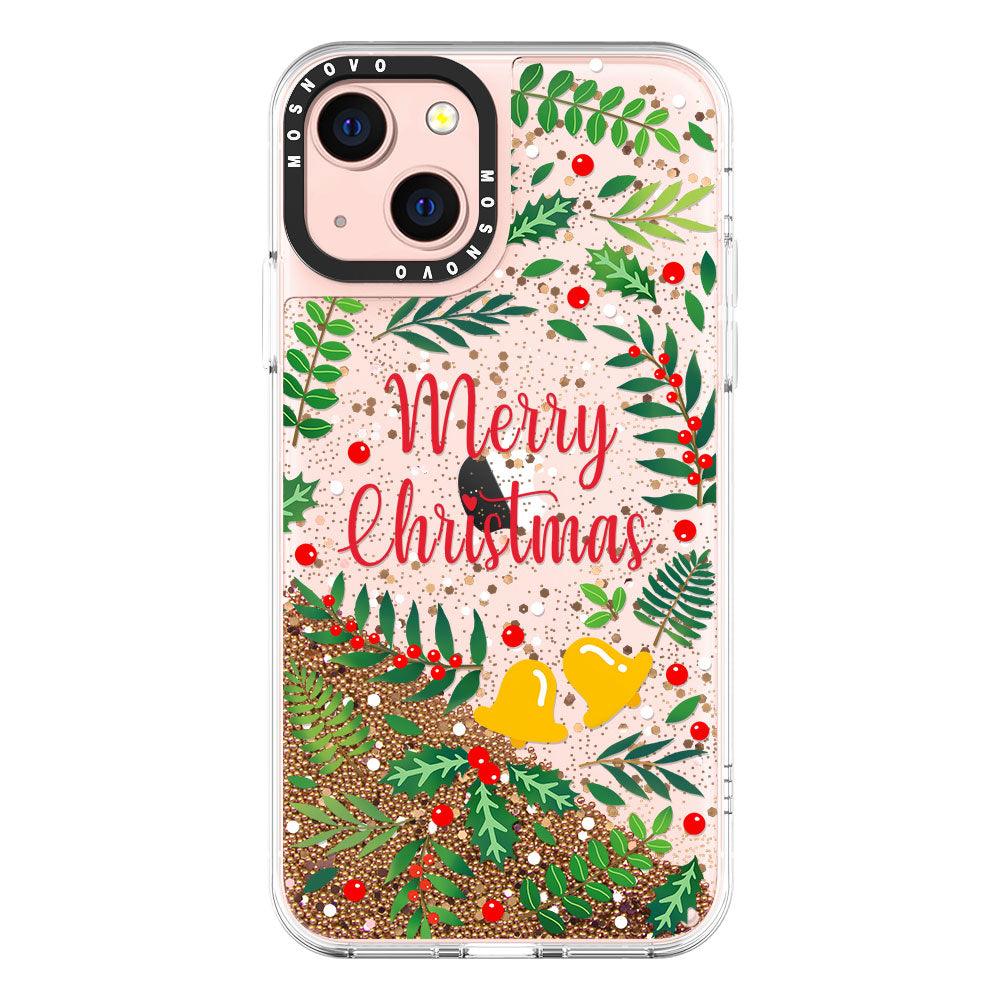 Merry Christmas Glitter Phone Case - iPhone 13 Case