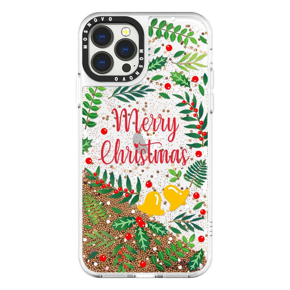 Merry Christmas Glitter Phone Case - iPhone 13 Pro Max Case