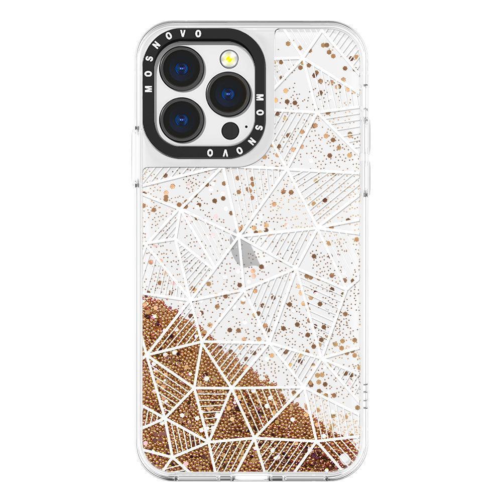 3D Bargraph Glitter Phone Case - iPhone 13 Pro Case