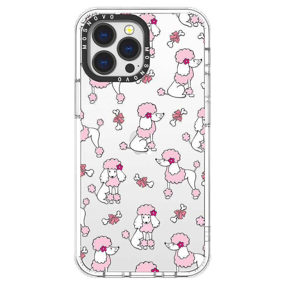 Pink Poodle Phone Case - iPhone 13 Pro Max Case