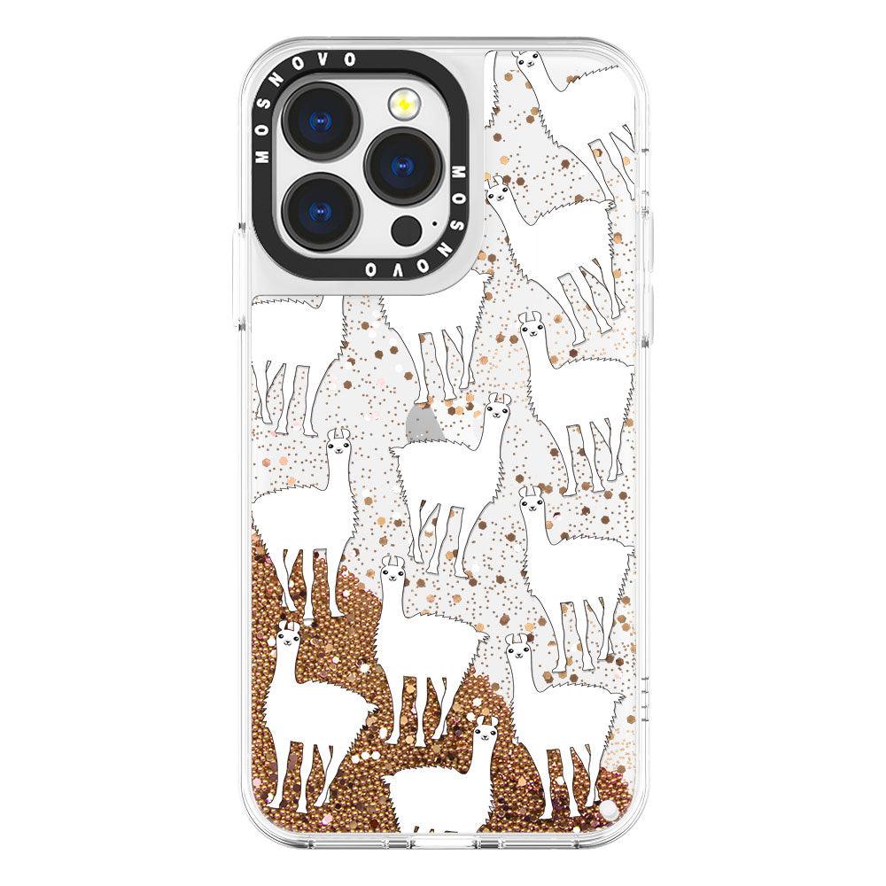 Llama Glitter Phone Case - iPhone 13 Pro Case