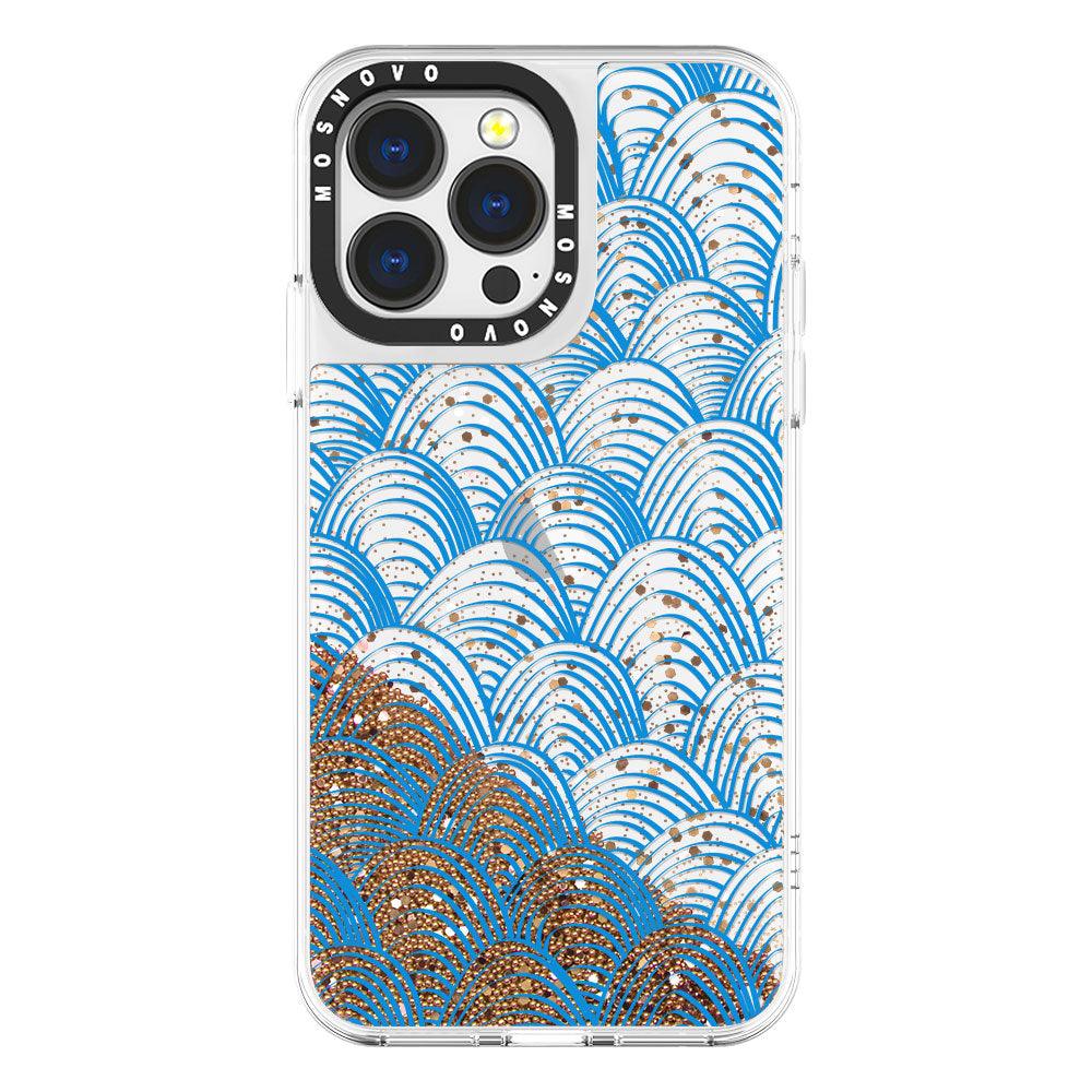 Wavy Wave Glitter Phone Case - iPhone 13 Pro Case