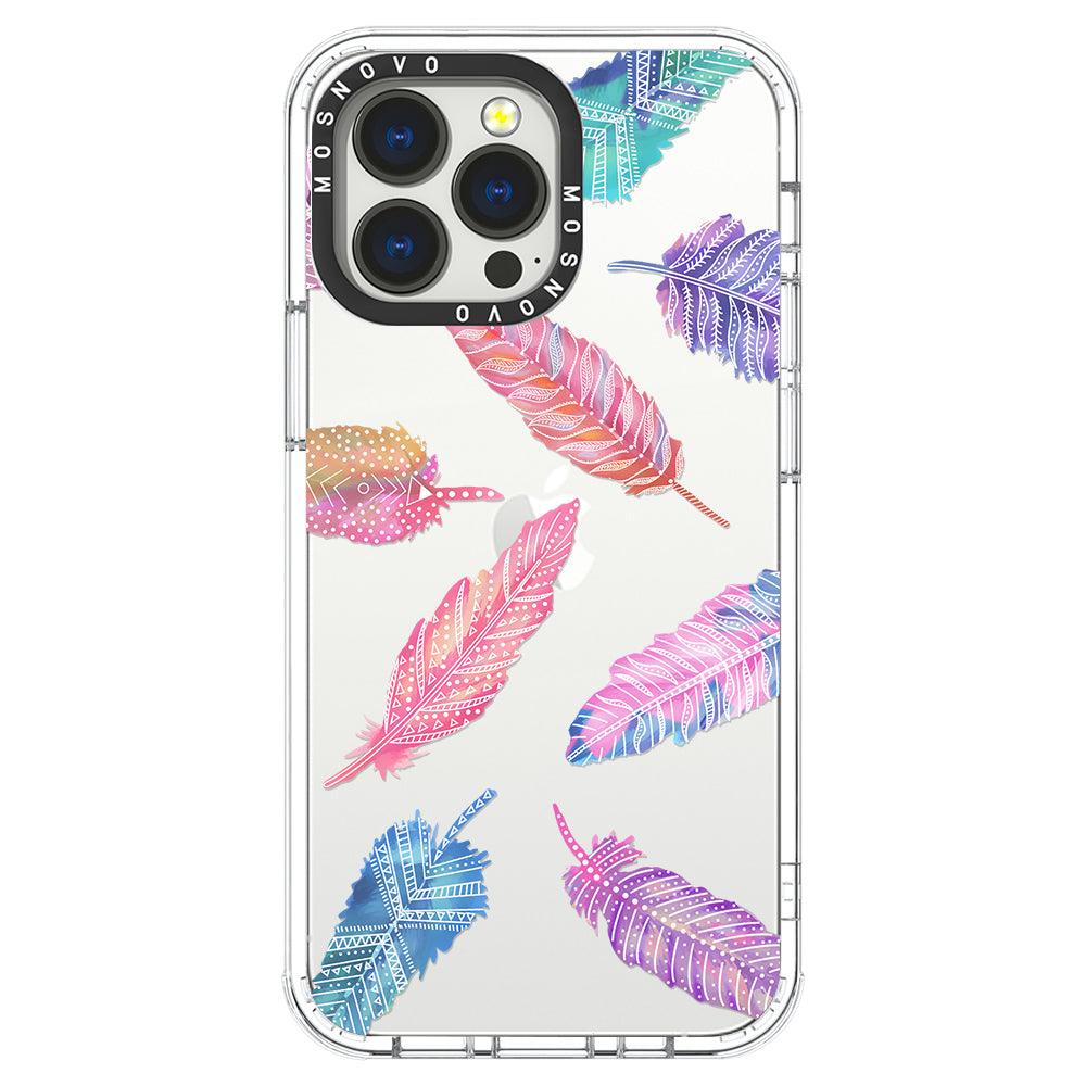 Boho Feather Phone Case - iPhone 13 Pro Case