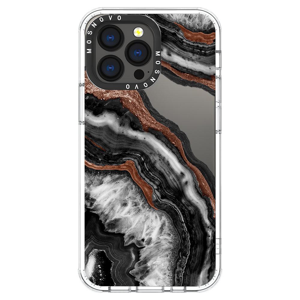 Black Agate Phone Case - iPhone 13 Pro Case