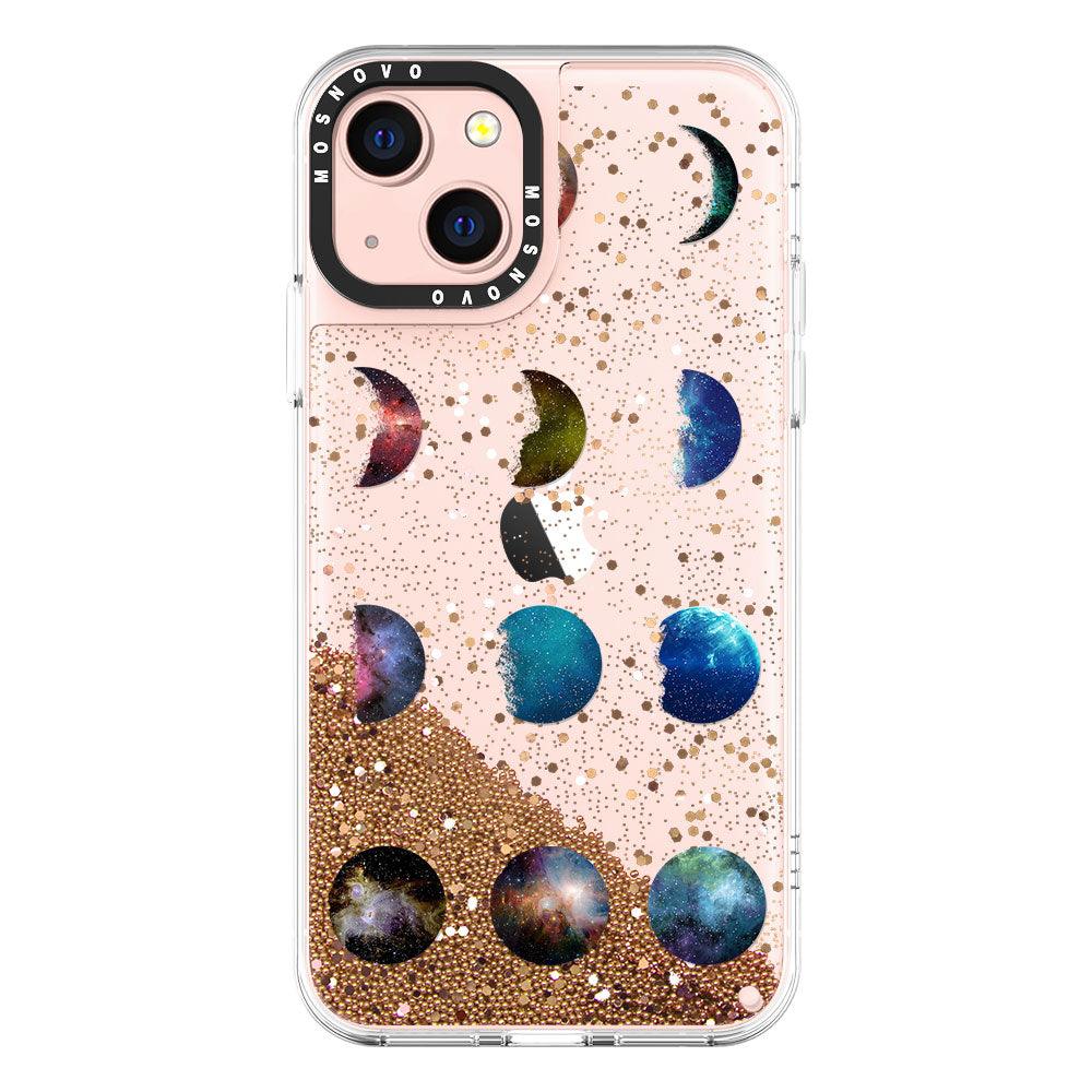 Moon Phase Glitter Phone Case - iPhone 13 Case