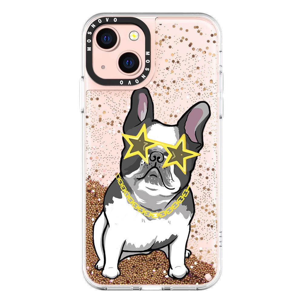 Cool French Bulldog Glitter Phone Case - iPhone 13 Case