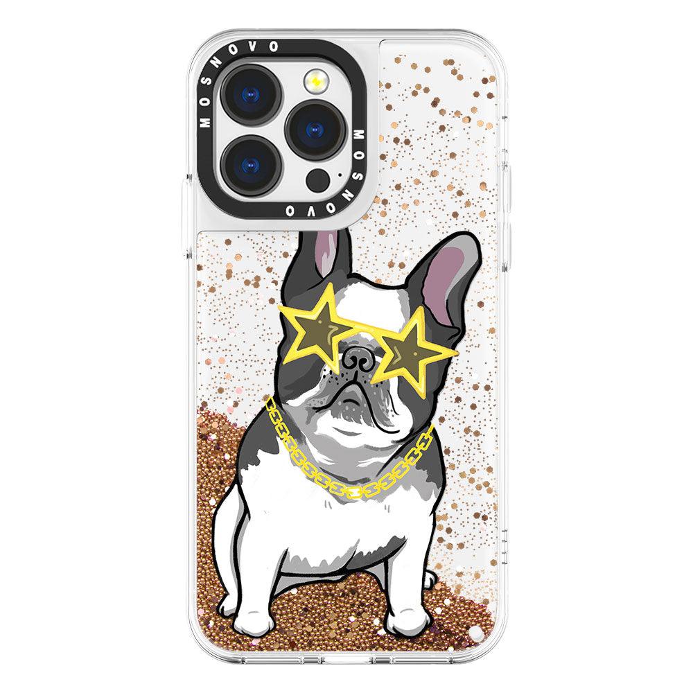 Cool French Bulldog Glitter Phone Case - iPhone 13 Pro Case