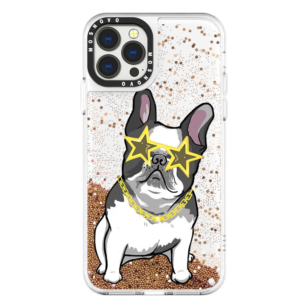 Cool French Bulldog Glitter Phone Case - iPhone 13 Pro Max Case