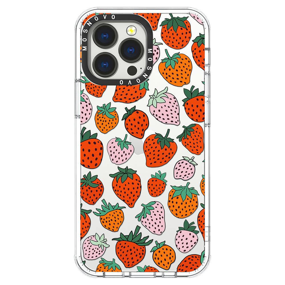 Cute Strawberry Phone Case - iPhone 13 Pro Case