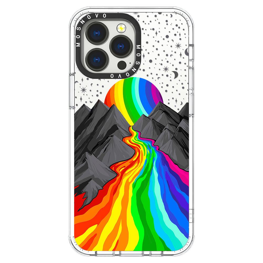 Rainbow Volcano Phone Case - iPhone 13 Pro Case