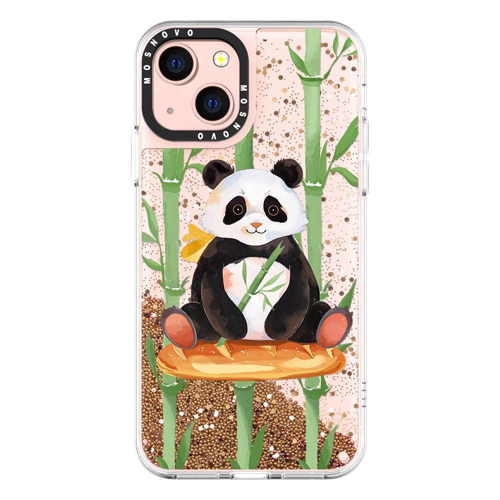 Cute Panda Glitter Phone Case - iPhone 13 Case