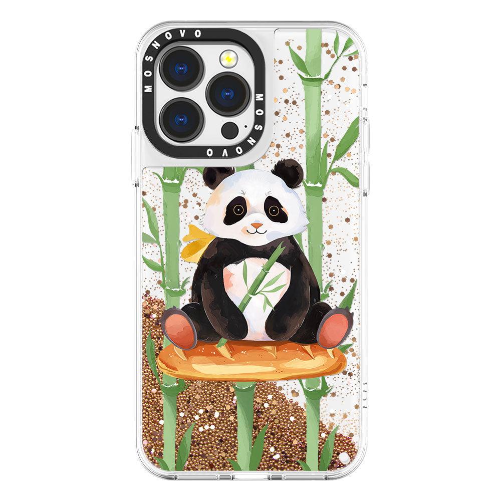 Cute Panda Glitter Phone Case - iPhone 13 Pro Case