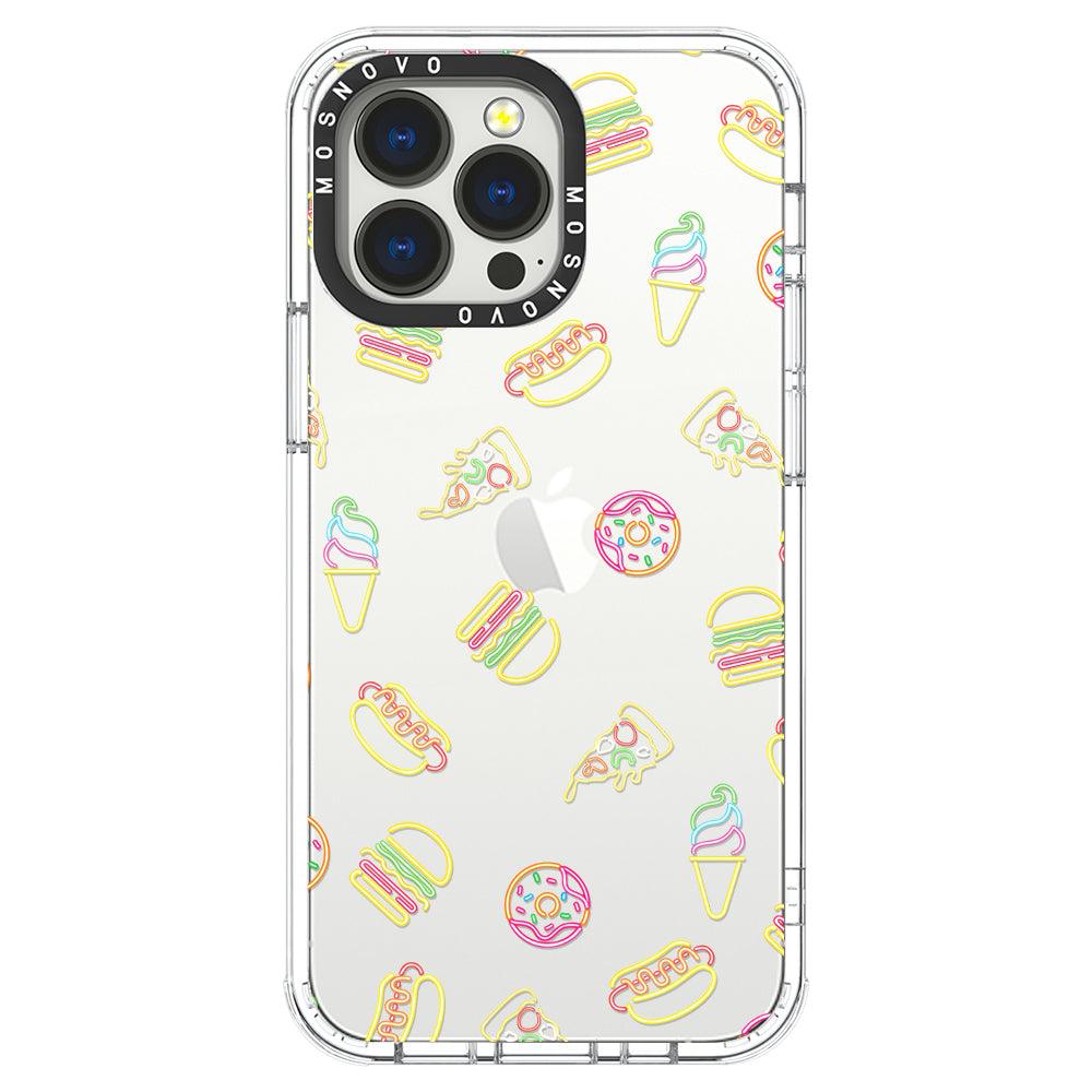 Neon Junk Food Phone Case - iPhone 13 Pro Case