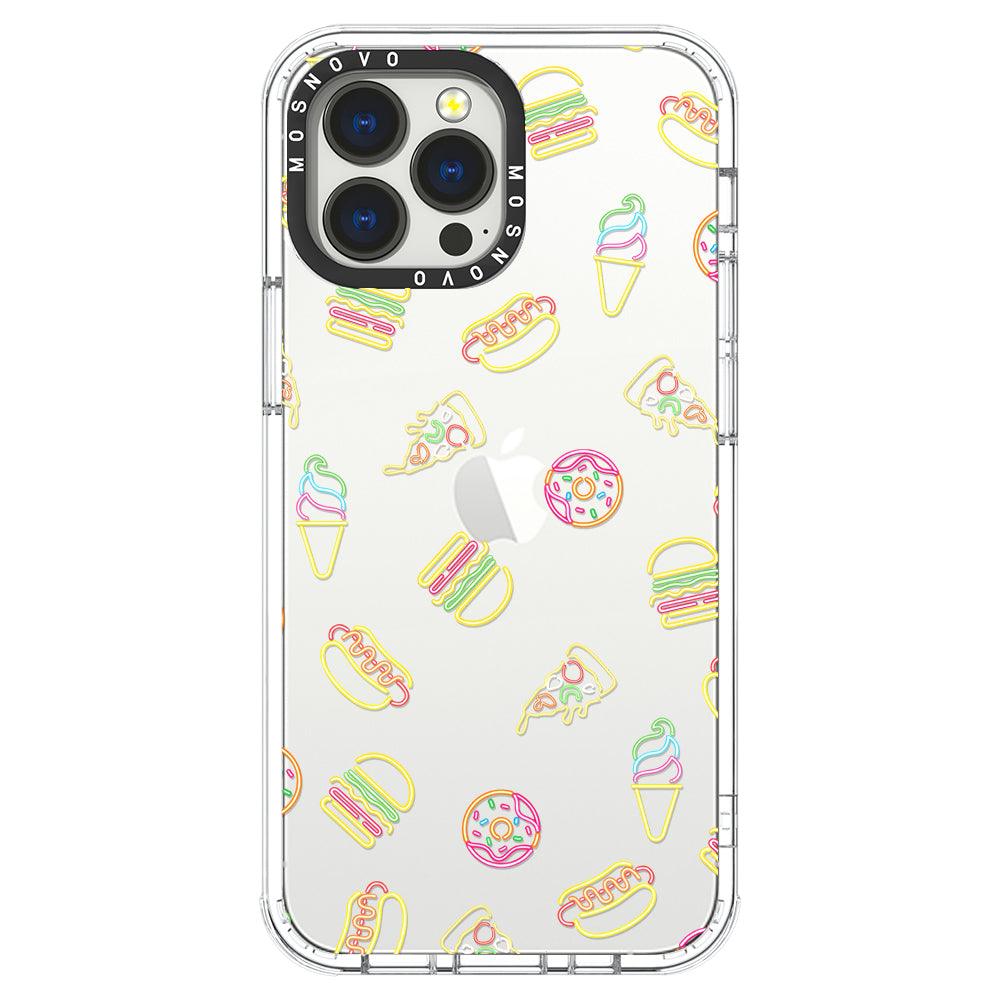 Neon Junk Food Phone Case - iPhone 13 Pro Max Case