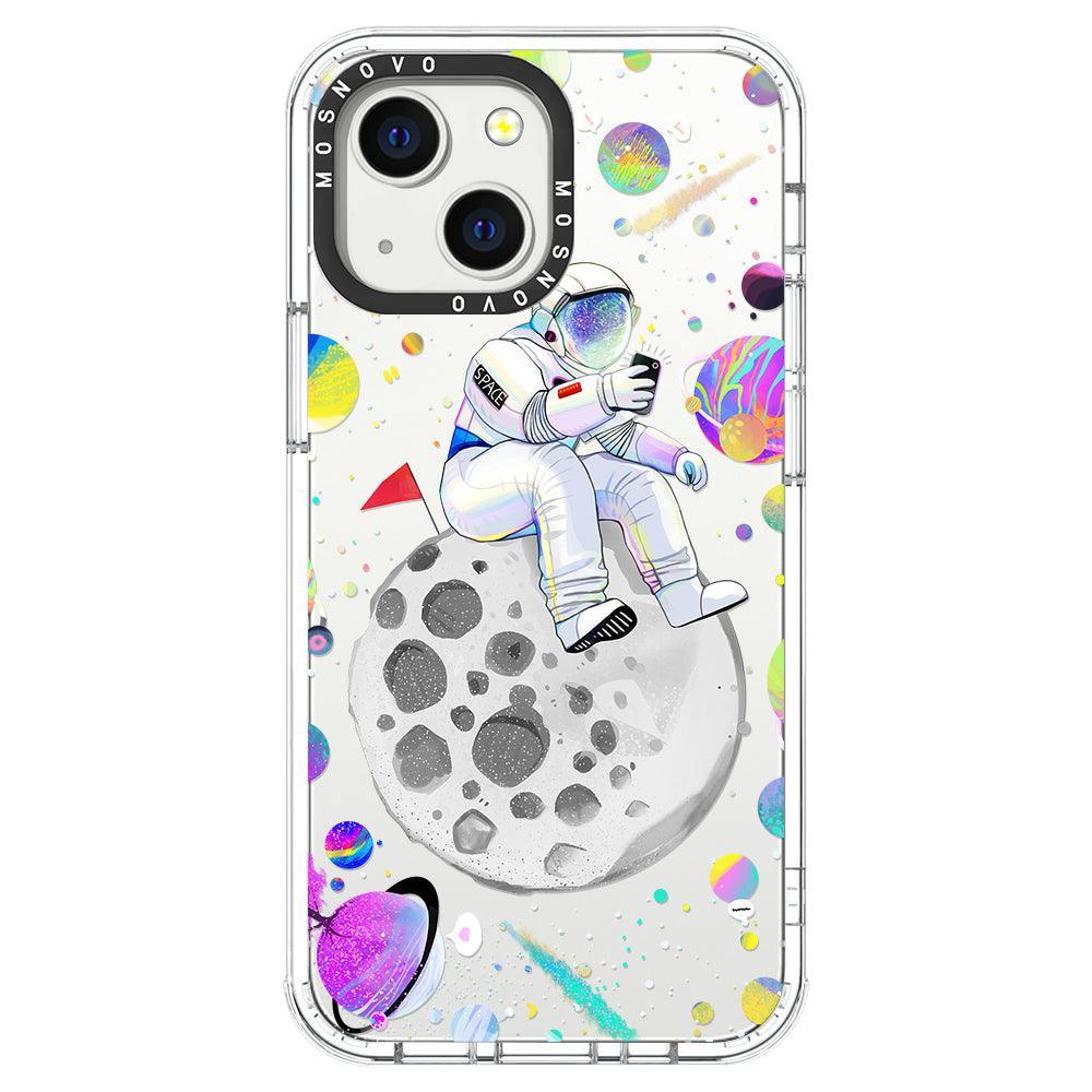 Astronaut Selfie Phone Case - iPhone 13 Mini Case