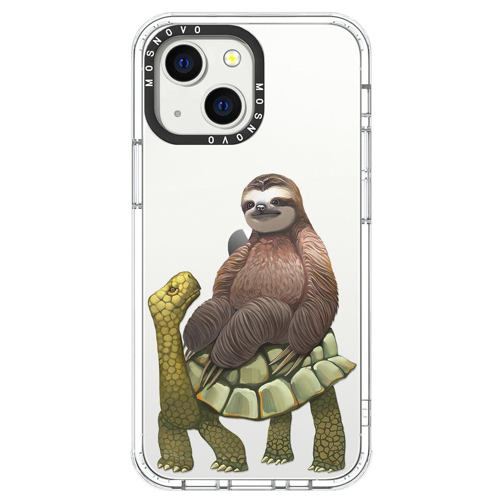 Sloth Turtle Phone Case - iPhone 13 Mini Case