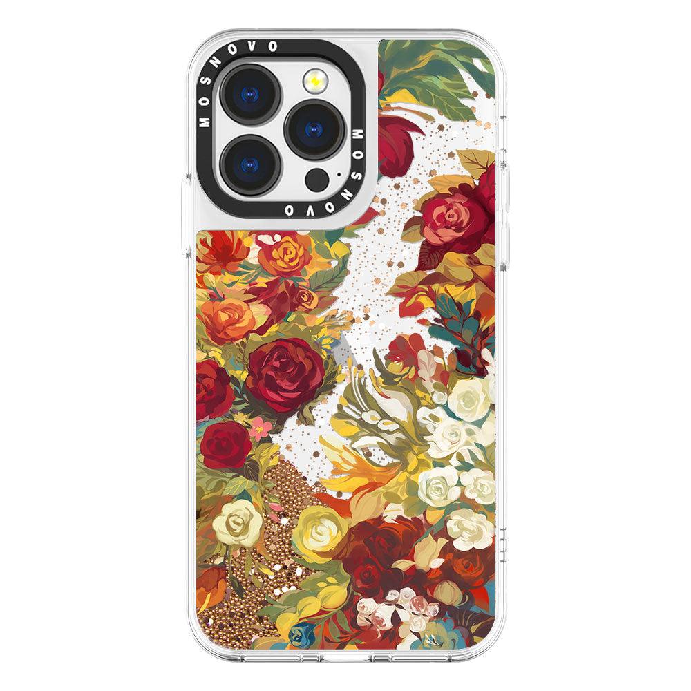 Rose Bush Glitter Phone Case - iPhone 13 Pro Case