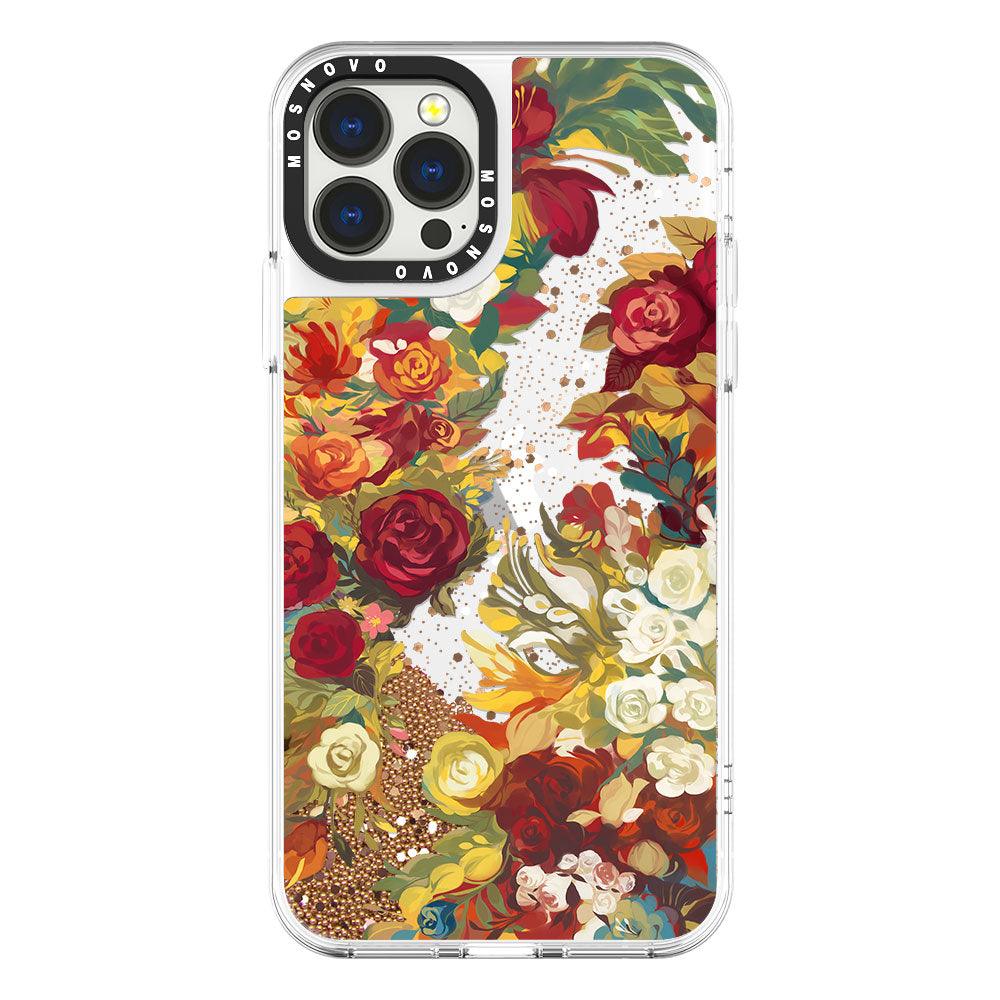 Rose Bush Glitter Phone Case - iPhone 13 Pro Max Case