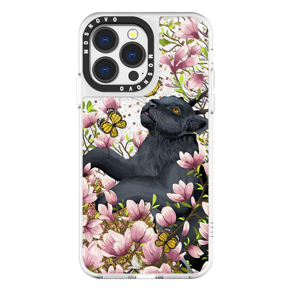 Black Panther Glitter Phone Case - iPhone 13 Pro Case