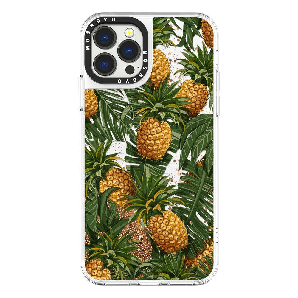 Pineapple Botany Glitter Phone Case - iPhone 13 Pro Max Case