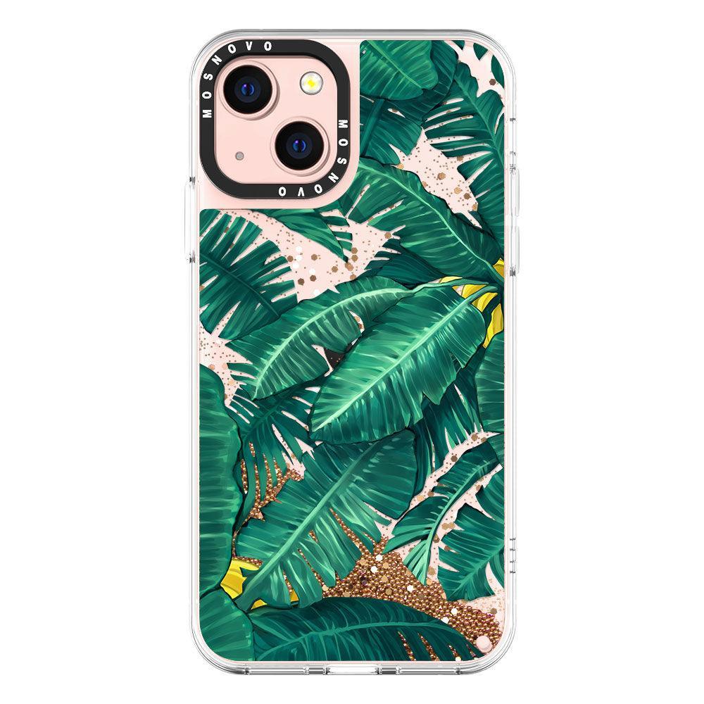 Banana Tree Glitter Phone Case - iPhone 13 Case