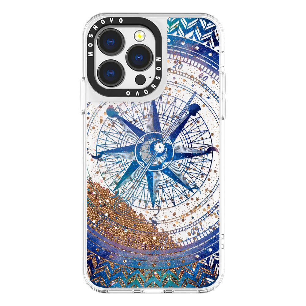 Galaxy Compass Glitter Phone Case - iPhone 13 Pro Case