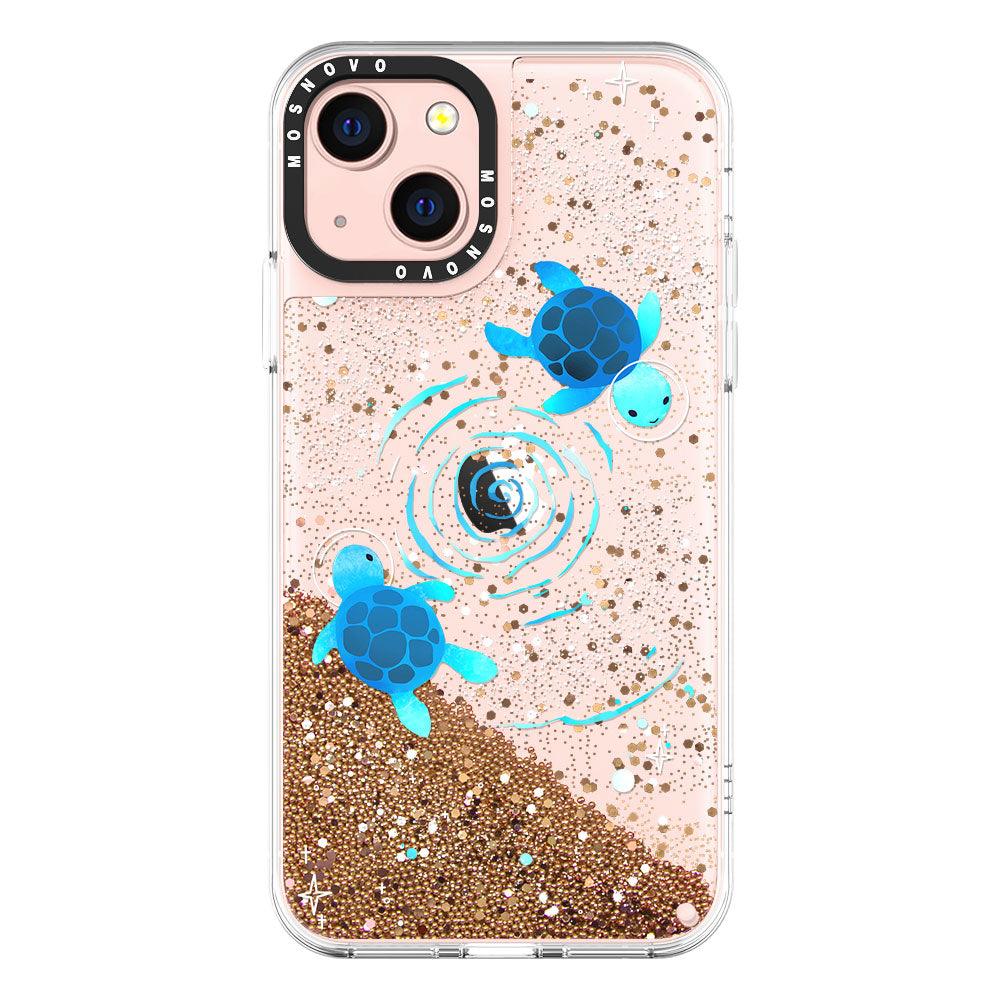 Space Turtle Glitter Phone Case - iPhone 13 Case