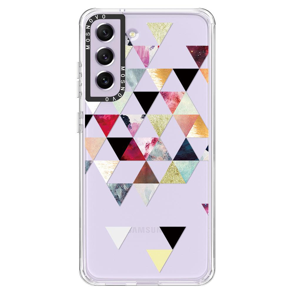 Triangles Stone Marble Phone Case - Samsung Galaxy S21 FE Case