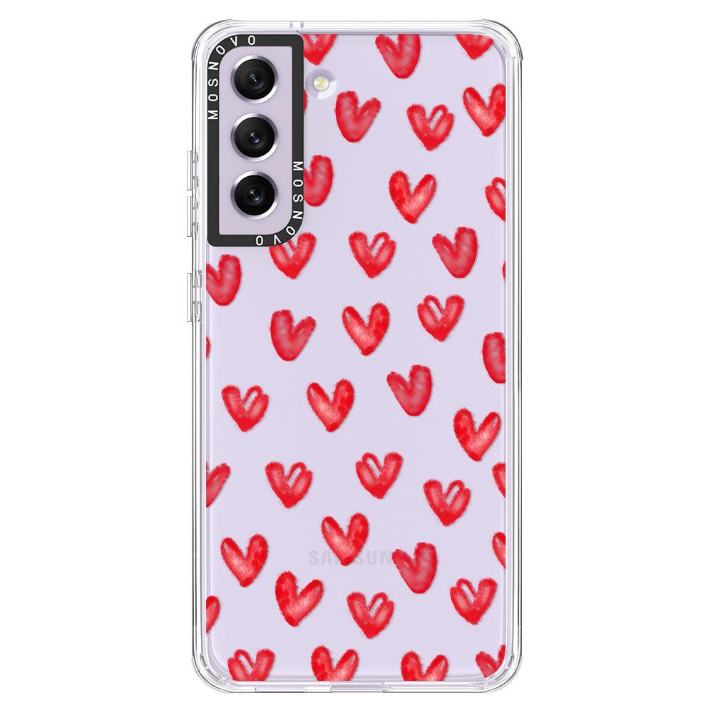 Cute Little Heart Phone Case - Samsung Galaxy S21 FE Case