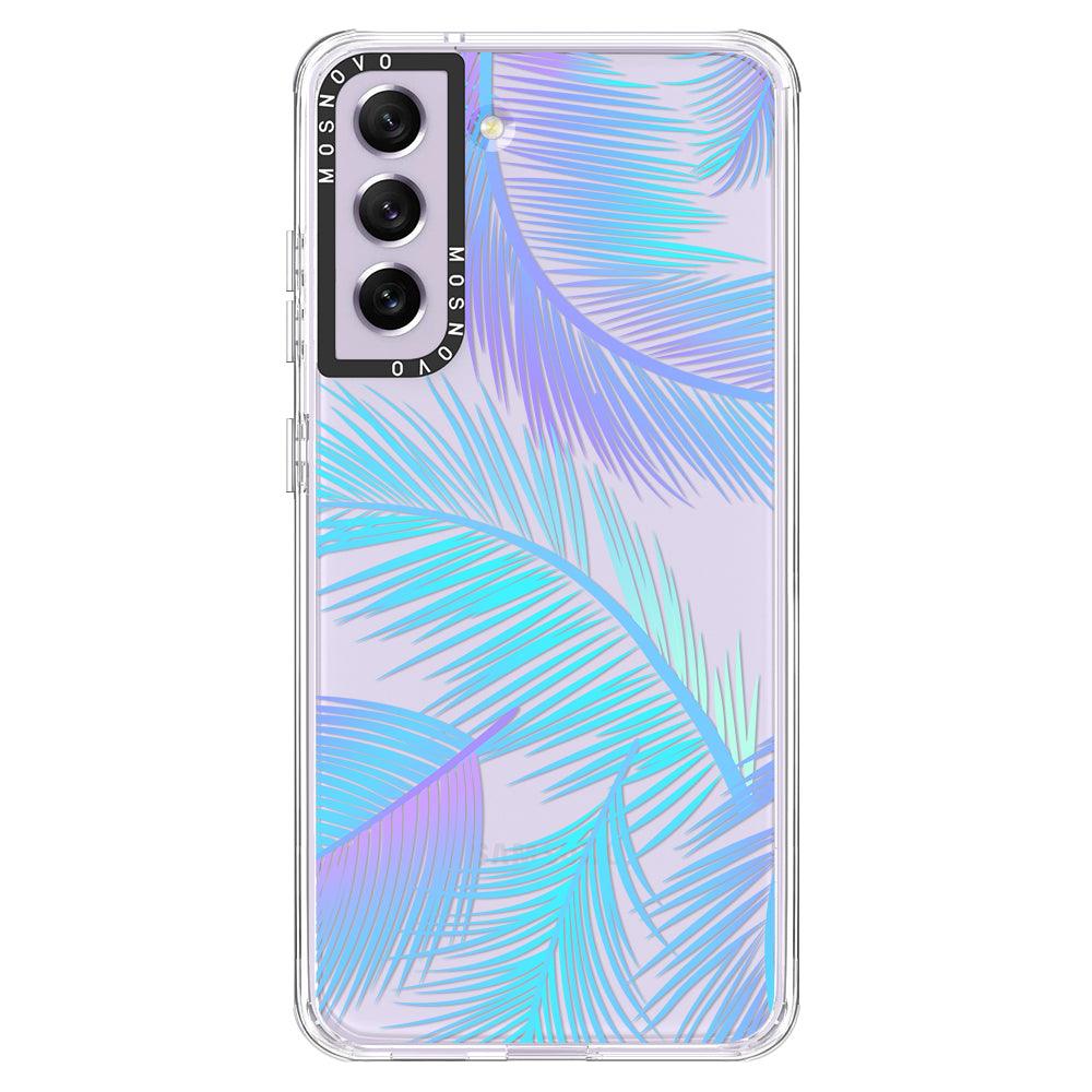 Gradient Tropical Palm Leaf Phone Case - Samsung Galaxy S21 FE Case