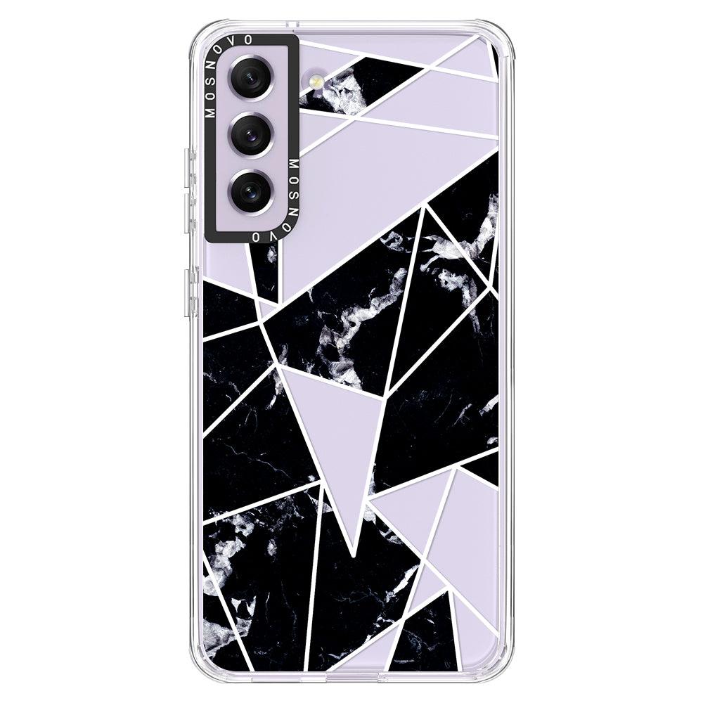 Black Marble Phone Case - Samsung Galaxy S21 FE Case