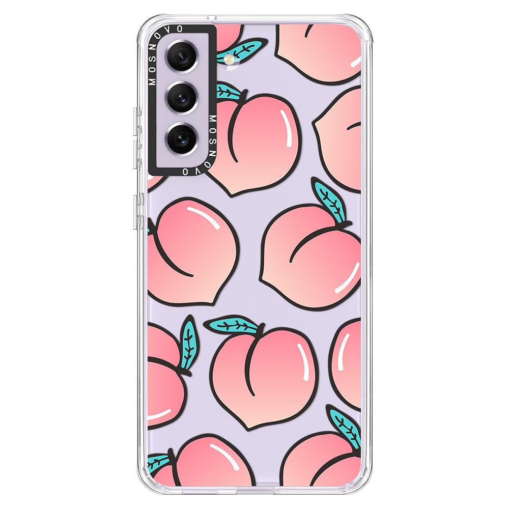 Cute Peach Phone Case - Samsung Galaxy S21 FE Case