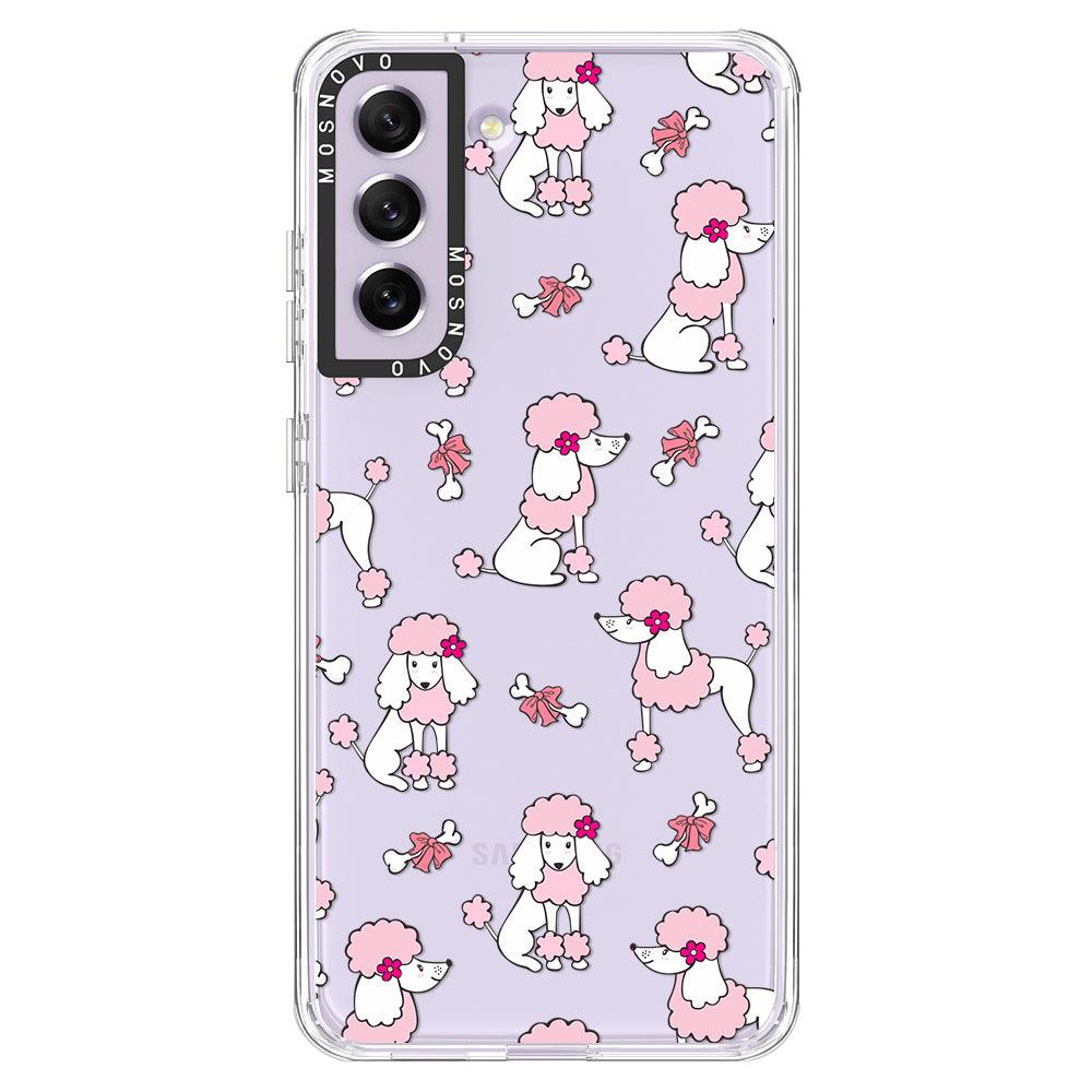 Pink Poodle Phone Case - Samsung Galaxy S21 FE Case